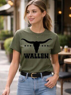 Wallen Shirt Western Coastal Cowgirl Boho Nashville Country Concert Retro Rodeo